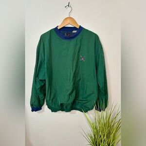 Bugle Boy Green and Navy Crewneck